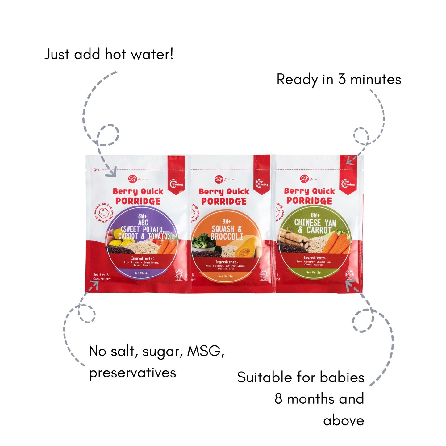 Berry Quick Porridge (4 flavours)