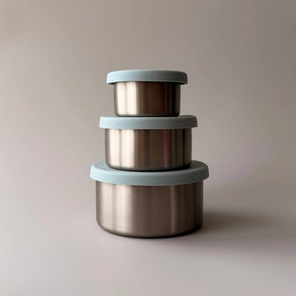 Stainless Steel Food Storage Containers (Trio)