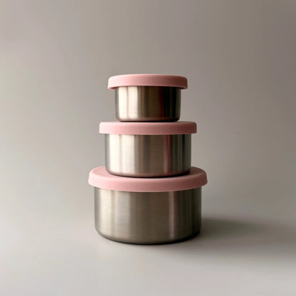 Stainless Steel Food Storage Containers (Trio)