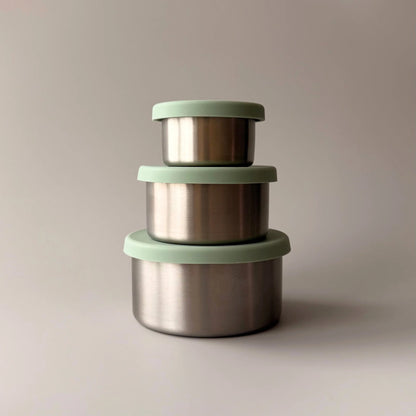 Stainless Steel Food Storage Containers (Trio)