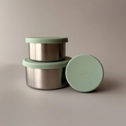 Stainless Steel Food Storage Containers (Trio)