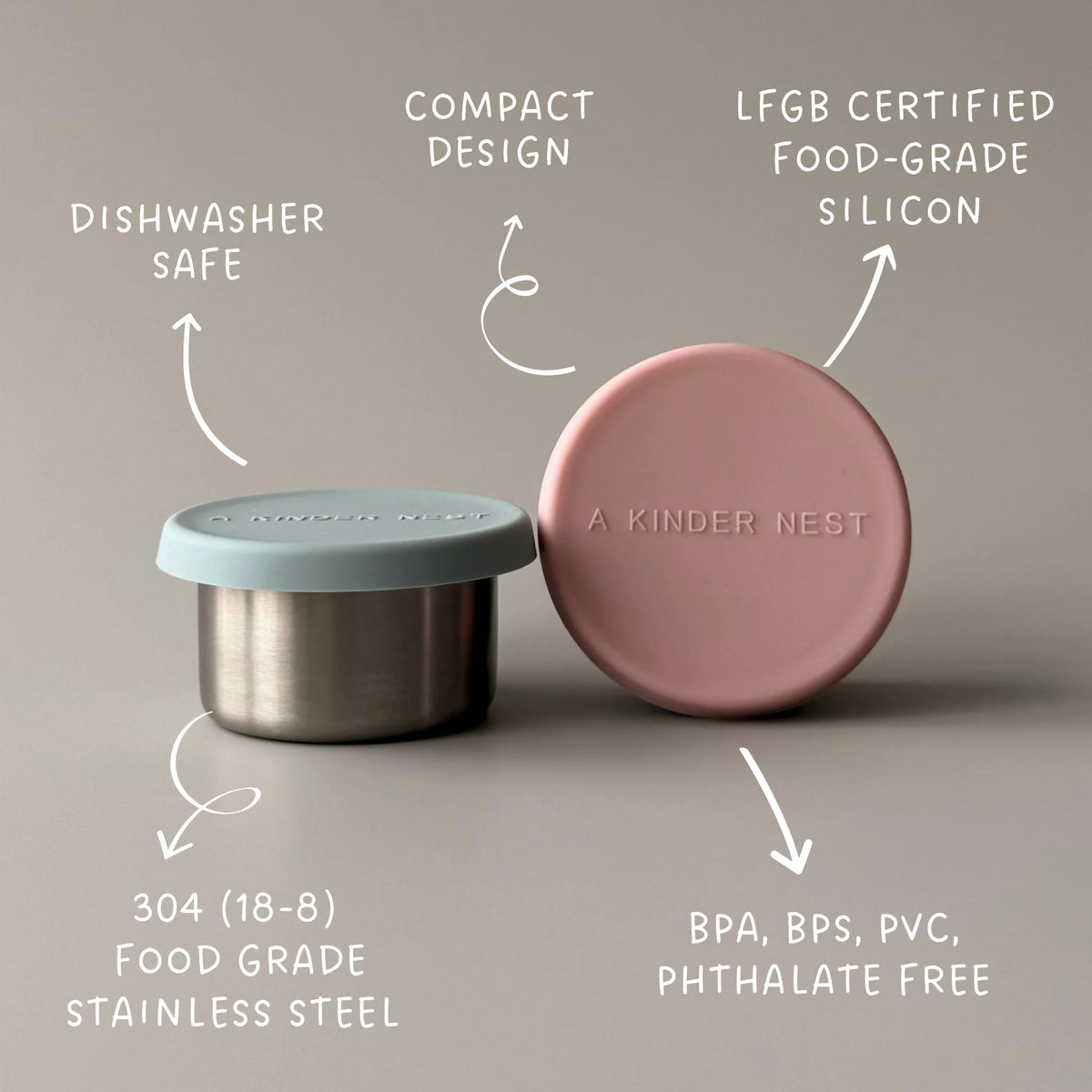 Stainless Steel Mini Containers (Duo)